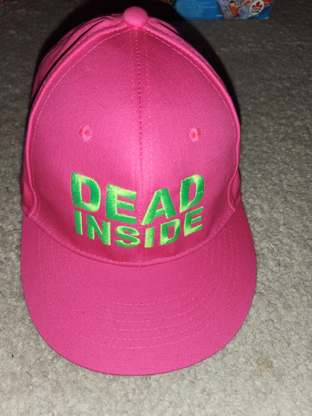 Pink 'Dead Inside' Embroidered Cap